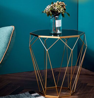 ترابيزة ستانليس ستيل جانبي ثماني اضلاع