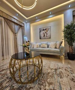 ترابيزة ستانليس دائري وسط